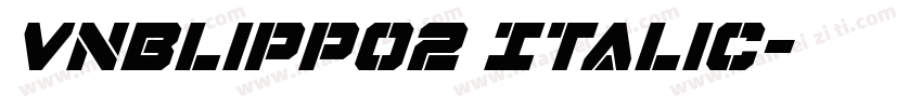 VnBlippo2 Italic字体转换